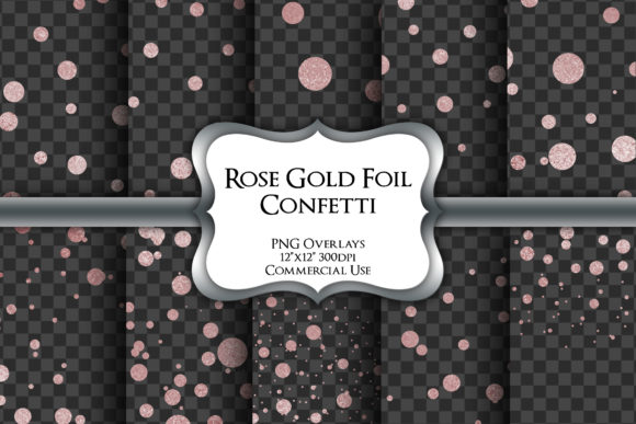 Download Rose Gold Foil Confetti Transparent PNG - Transparent png Collection