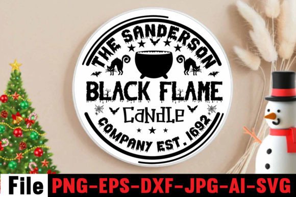 Download The Sanderson Sisters Black Flame Candle - Black Collection