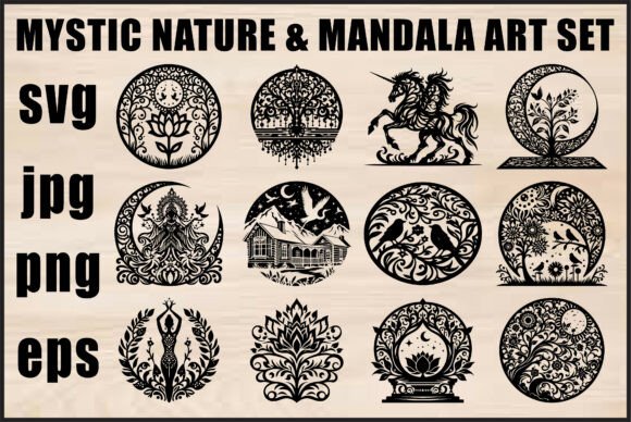 Download Mystic Nature Mandala Bundle - Nature Collection