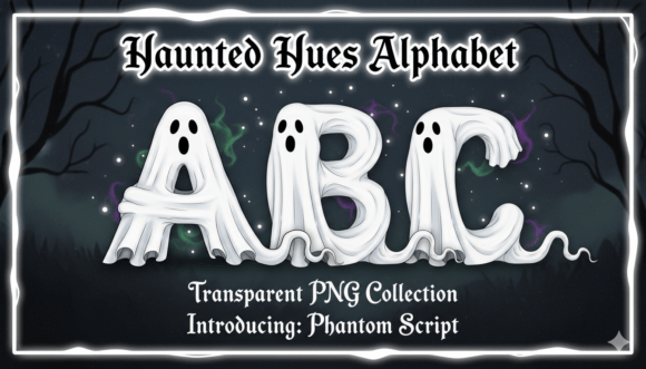 Download Haunted Hues Alphabet Transparent PNG Co - Premium Resources