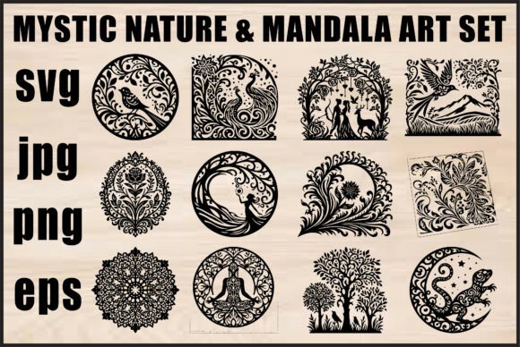 Download Mystic Nature Mandala Bundle - Nature Collection