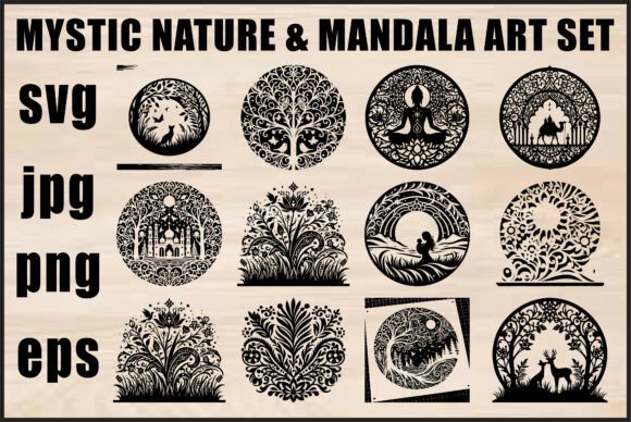 Download Mystic Nature Mandala Bundle - Nature Collection