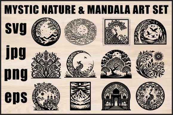 Download Mystic Nature Mandala Bundle - Nature Collection