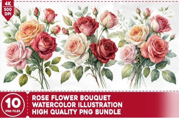Download Rose Flower Bouquet PNG Bundle - Bouquet Collection
