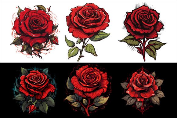 Download Watercolor Red Rose Floral Bouquet - Bouquet Collection